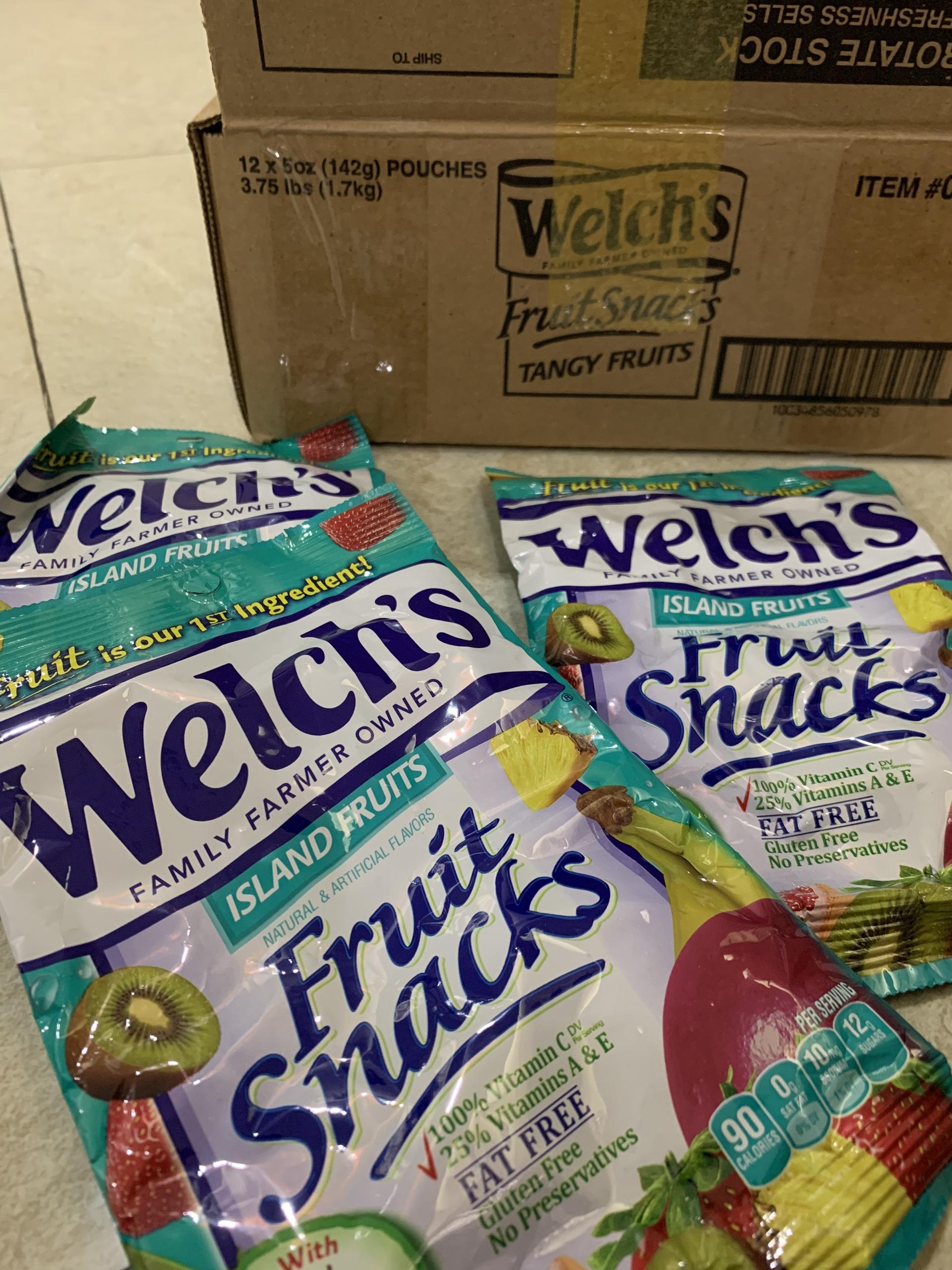 [HCM][Hoba Food] Kẹo dẻo trái cây Welchs vị Island Fruit ( Màu Xanh Lá )