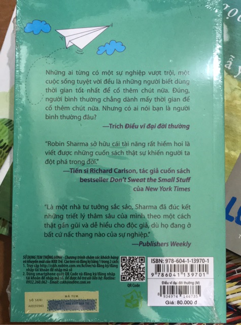 Sách - Điều vĩ đại đời thường - Robin Sharma (NXBT)