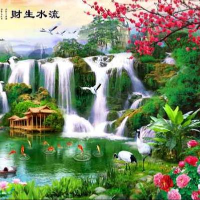 Tranh  3d sơn thủy size nhỏ