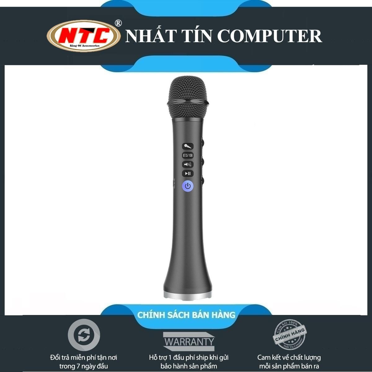 Micro Karaoke Bluetooth cao cấp thế hệ mới L-698 âm thanh tuyệt vời công suất 15W - Nhất Tín Computer