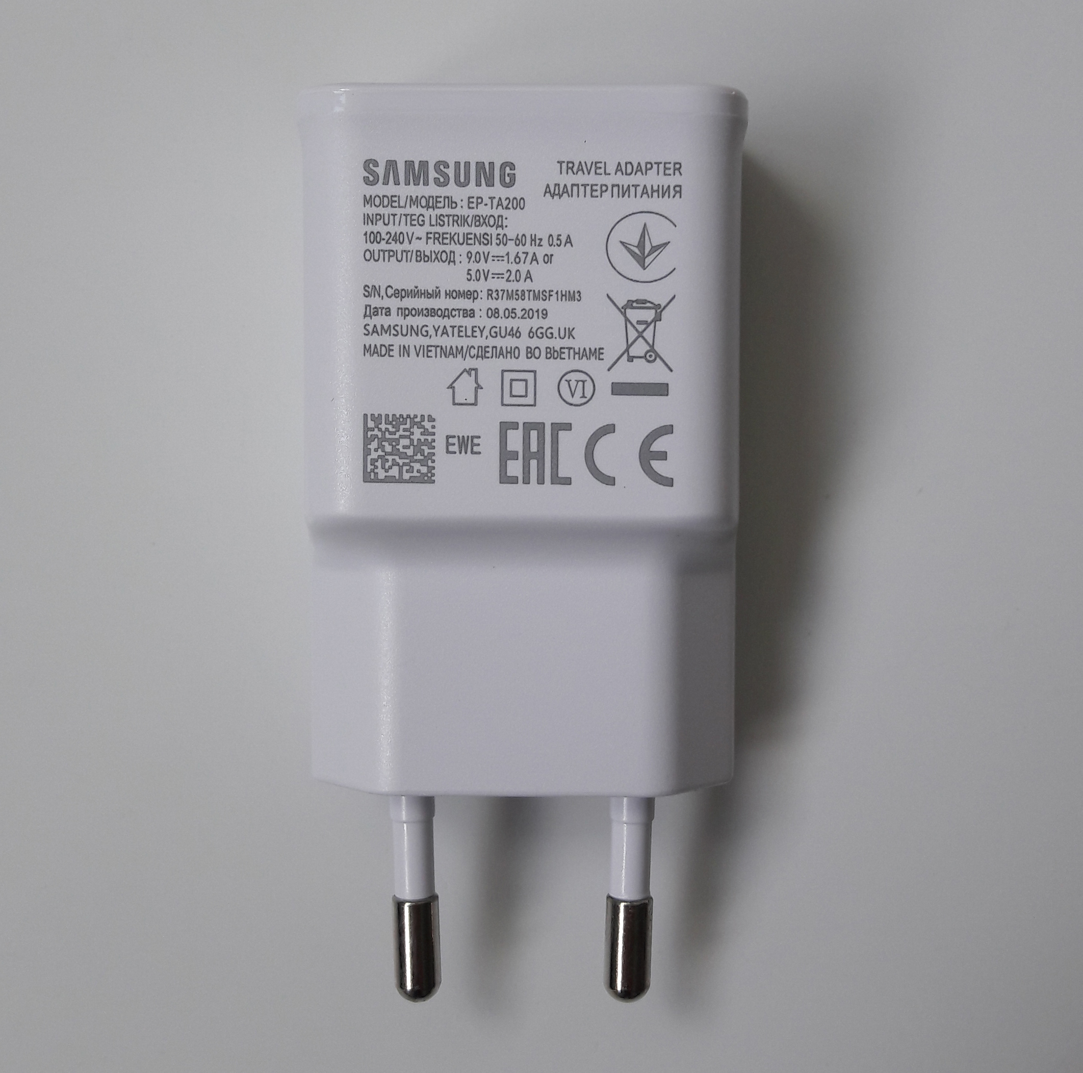Bộ sạc nhanh Samsung A8 2018 / A8 Plus 2018 / A8 Star (Cam kết sạc ZIN) (Adaptor + Cable chuẩn USB type C) (Fast Charging)