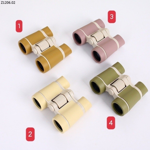 Ống Nhòm Trẻ Em Màu Pastel Phóng Đại 4x30mm Có Dây Đeo Cổ , ống nhòm mini siêu dễ thương dành cho bé