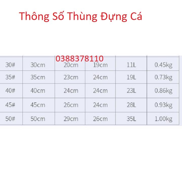 Thùng đựng cá đi câu đa năng gấp gọn