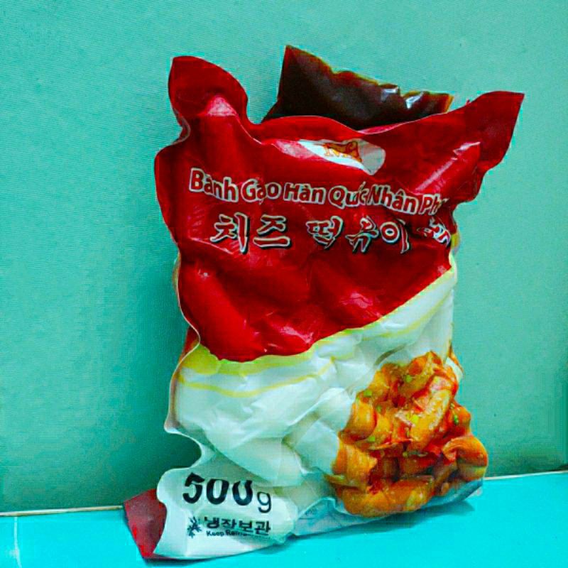 500g tokboki nhân phomai kèm sốt( loại 1)