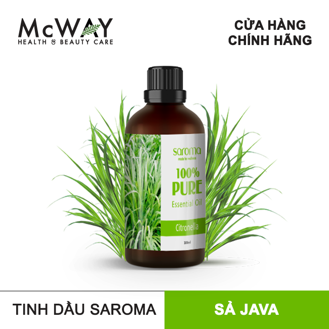 Saroma - Tinh dầu thiên nhiên - Sả Java - 100ml