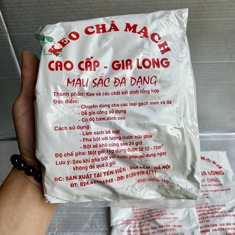 Keo chà mạch Gia Long, Xi măng trắng quy cách 1kg
