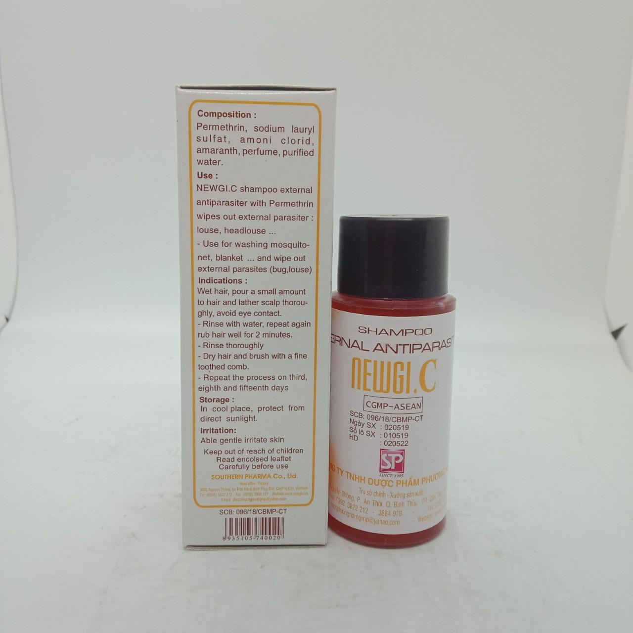 Dầu gội tri chấy (chí) NEWGI.C( lọ 100ml)
