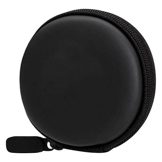 Bóp Đựng Cho Tai Nghe, Cóc Cáp Sạc Tròn Màu Đen Tiện Lợi