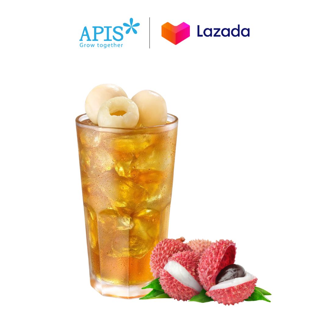Combo Trà Nhãn Ngâm Apis (1 Lon Nhãn Ngâm Fresko 565g, 1 Túi Trà Lài Teapride 100g)