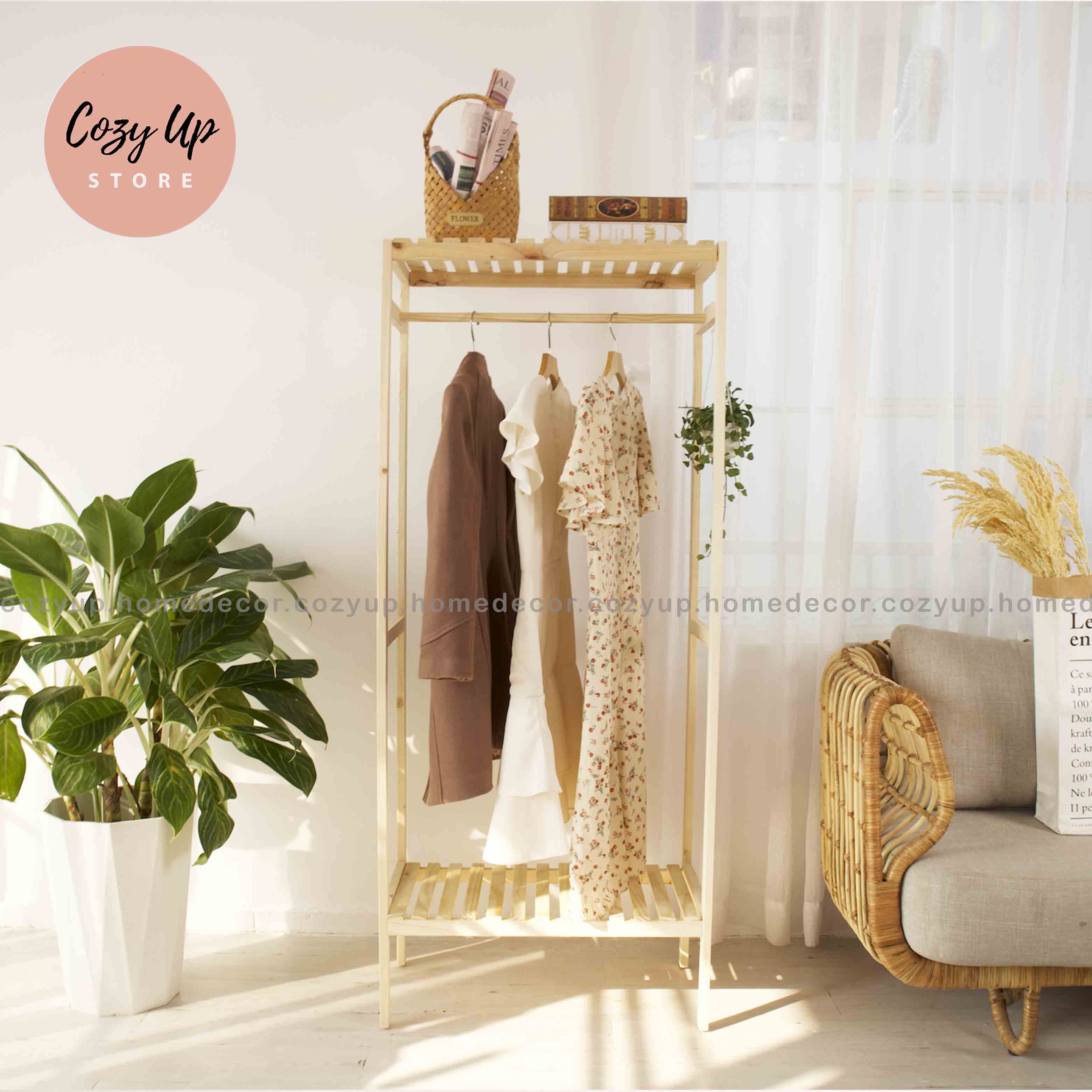 [HCM]Tủ Treo Quần Áo 1 Tầng  50x150 Cm