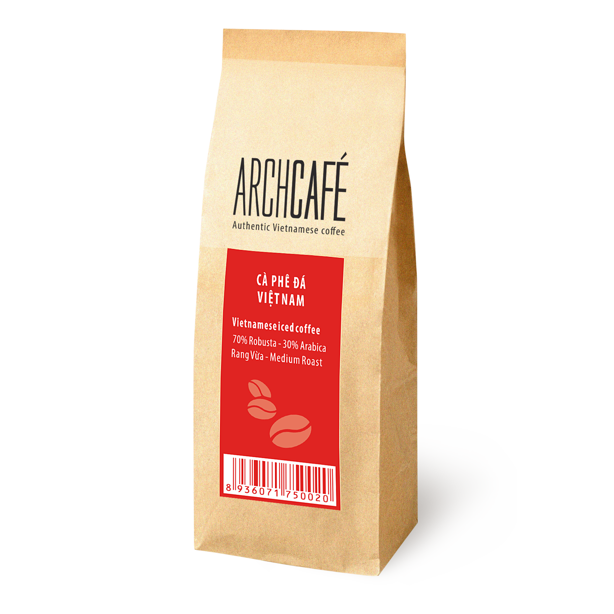 Vietnamese Iced Coffee (Red Label) - Roasted Coffee (500g/bag)