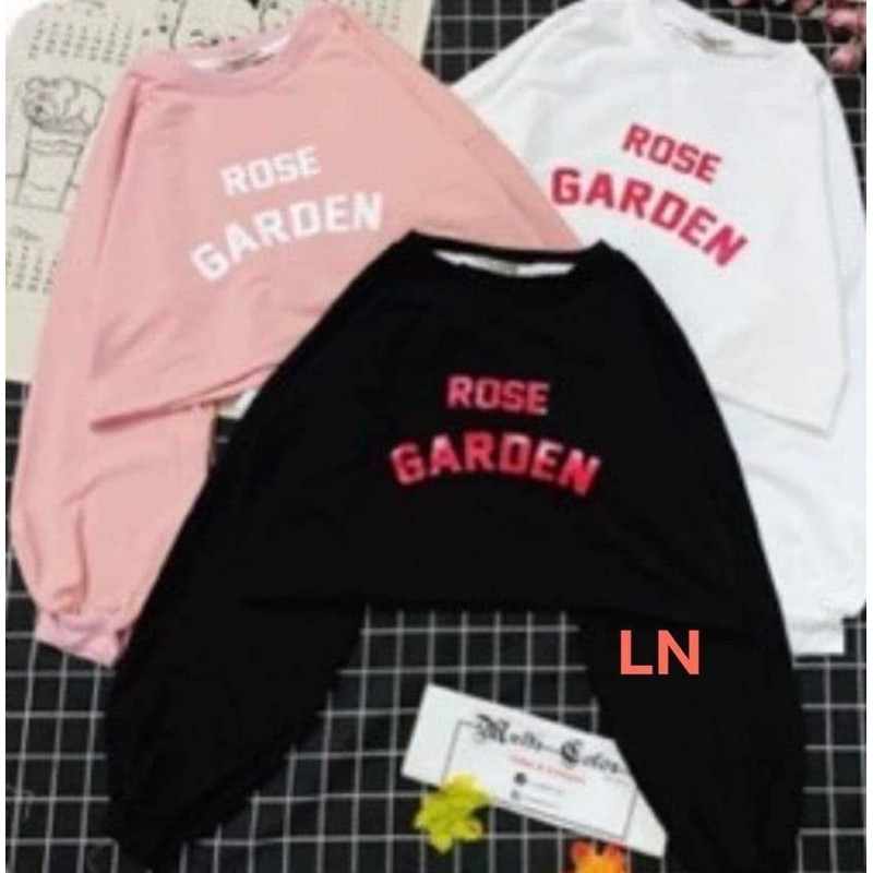 Áo croptop tay dài ROSE LN11, áo kiểu nữ, áo thun nam nữ, quần kaki, quần nữ, sét bộ mặc ở nhà, áo thun tay dài, quần jean ống rộng FANI