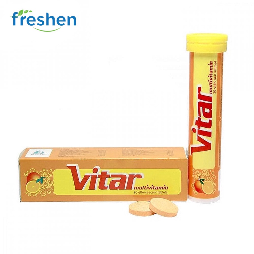 Viên sủi C Vitar multivitamin Boston hộp 20 viên
