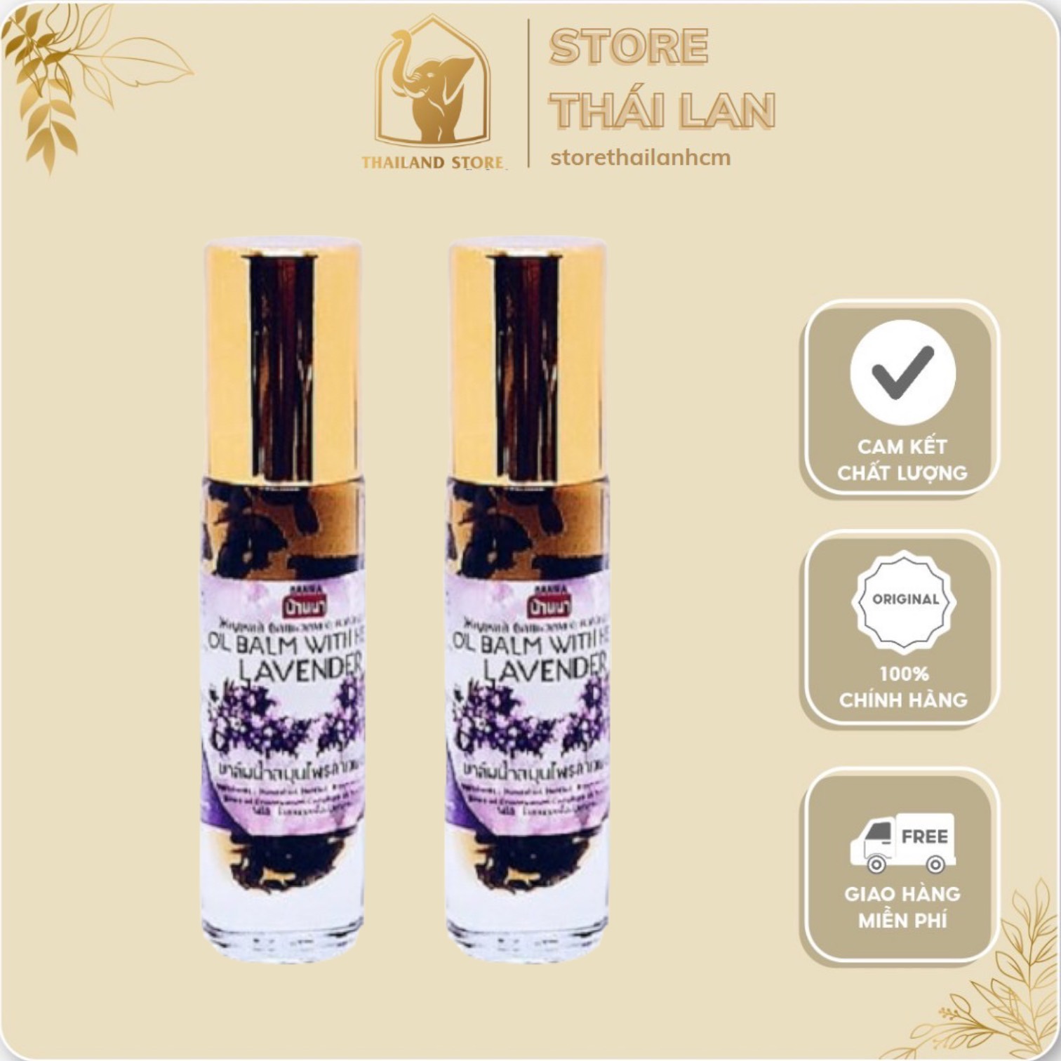 [HCM] Dầu Lăn Hương LAVENDER 8ml
