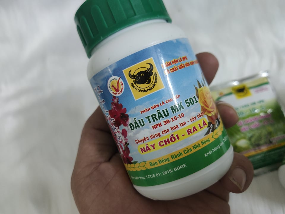 pHÂN BÓN lá đâu trâu 501 hủ 100g (npk)