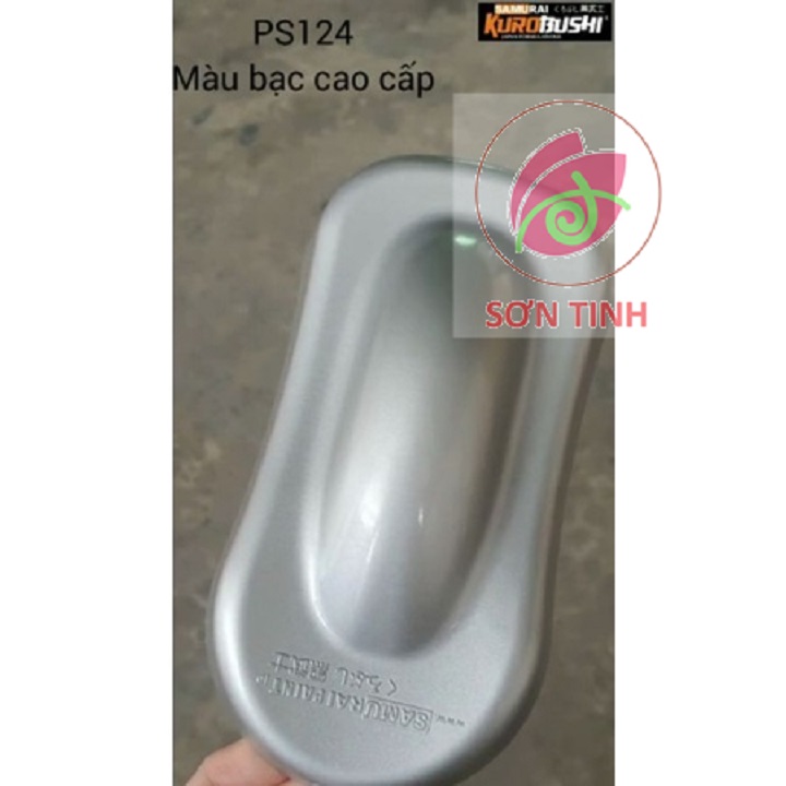 Sơn xịt Samurai màu Bạc cao cấp - PS124 (400ml)