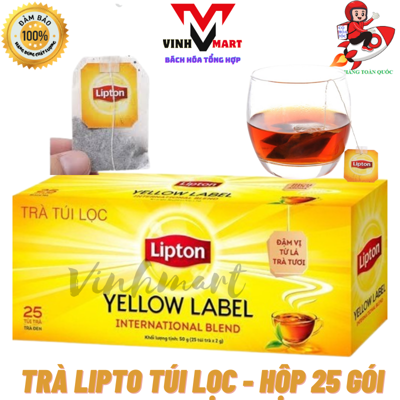 Trà Túi Lọc Lipton Hộp 25 Gói