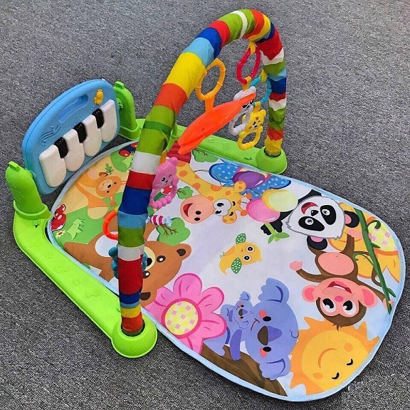 [HCM]Thảm nhạc piano cao cấp cho bé nằm chơi có nhạc và đồ chơi lục lac