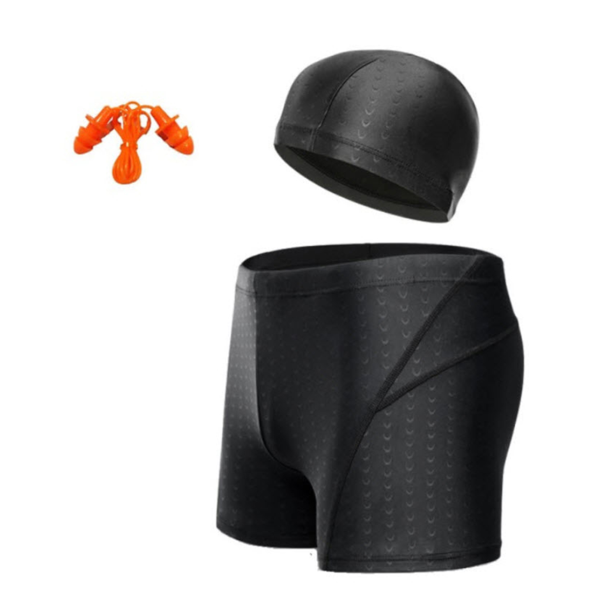 Quần Bơi Nam Tặng Kèm Nón Bơi Bịt Tai Quần Bơi Nam 2 Lớp Ngắn Hoa Văn Vây Cá Mập Thoát Nước Nhanh Cleacco CMN Boro Sport