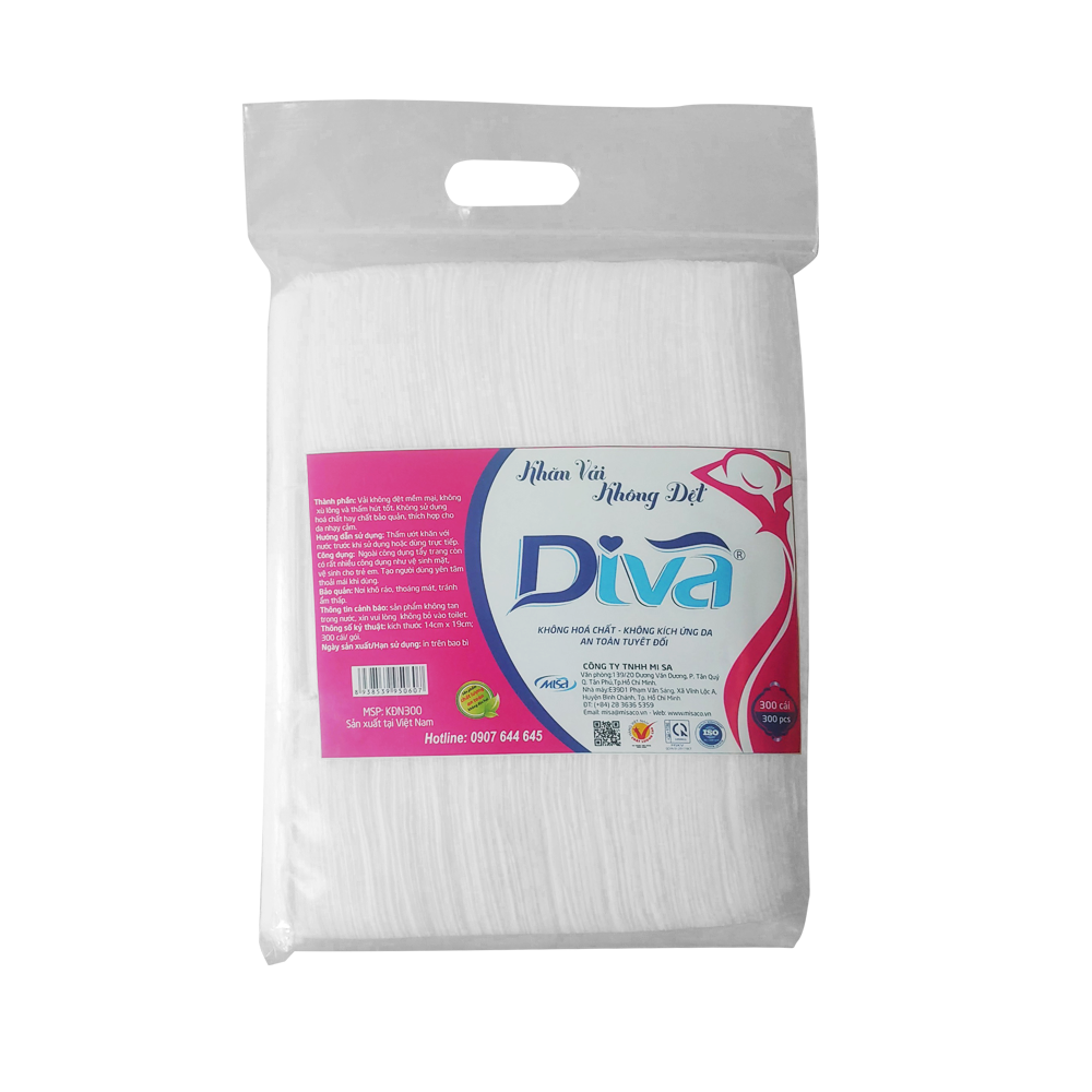 Khăn vải khô đa năng Diva 300 tờ