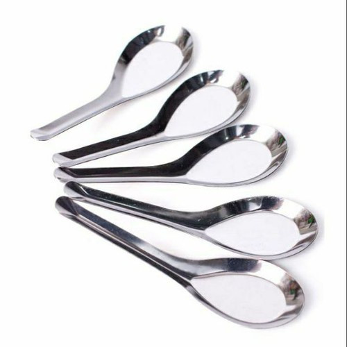 Set 5 thìa phở inox hoa sen hàng đẹp