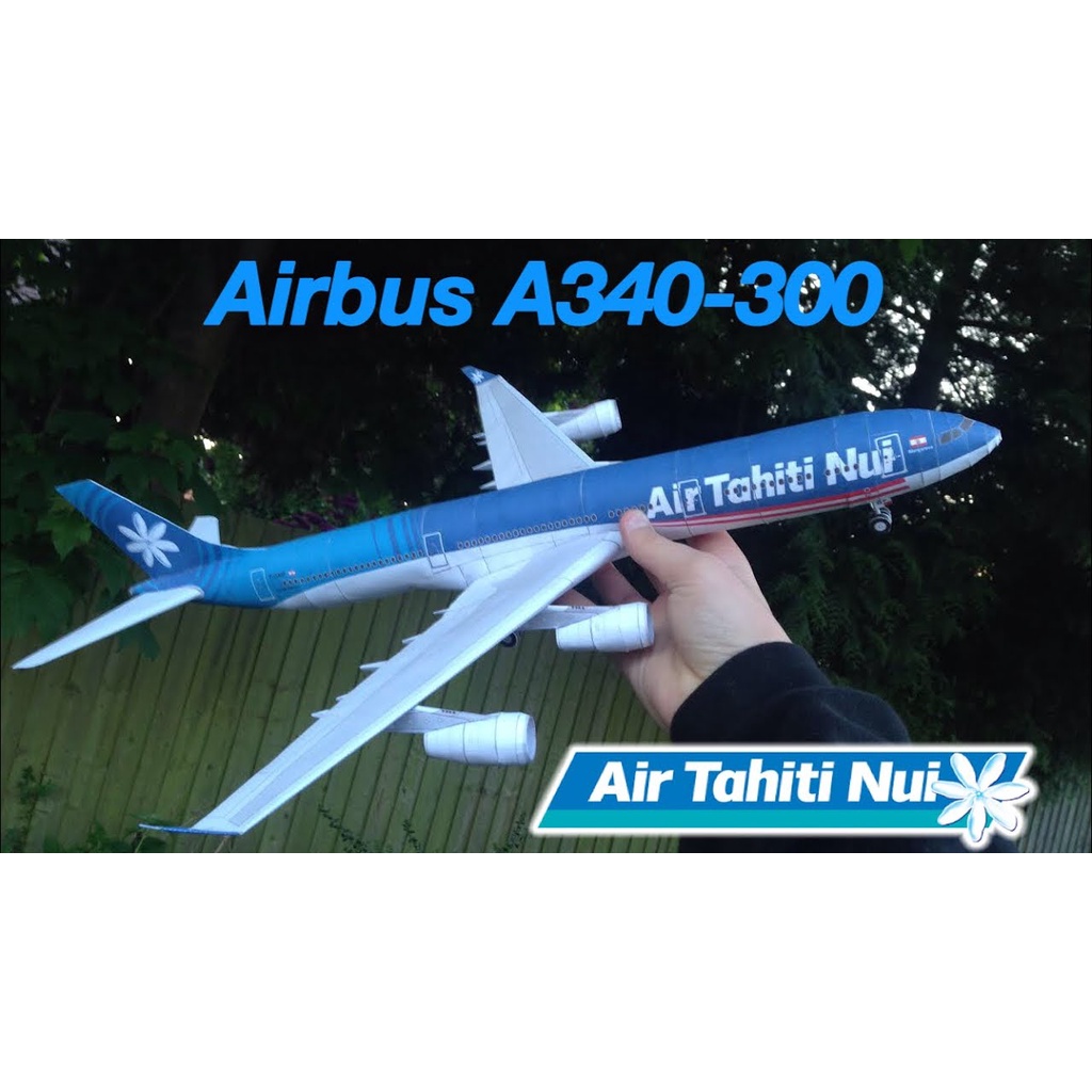 Mô hình giấy 3D máy bay A340-300