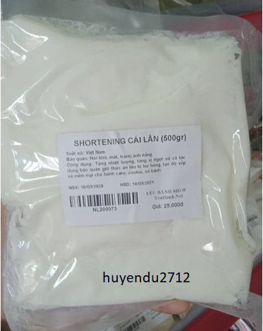 Mỡ trừu , shortening, mỡ trìu 200-500g