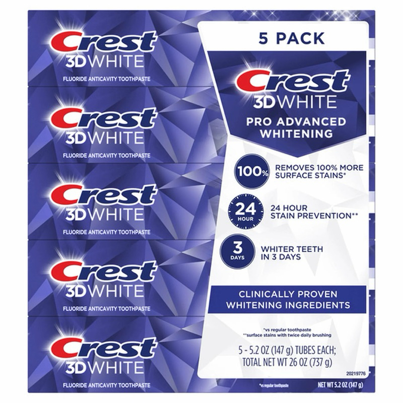 Kem Đánh Răng Crest 3D White Pro Advanced Whitening 147g