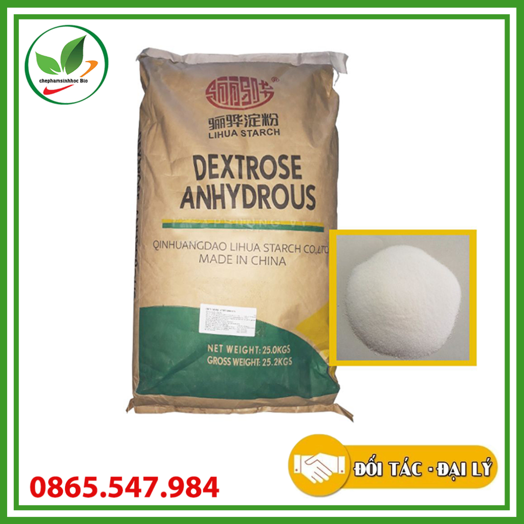 Đường Dextrose Anhydrous. Bao 25kg.
