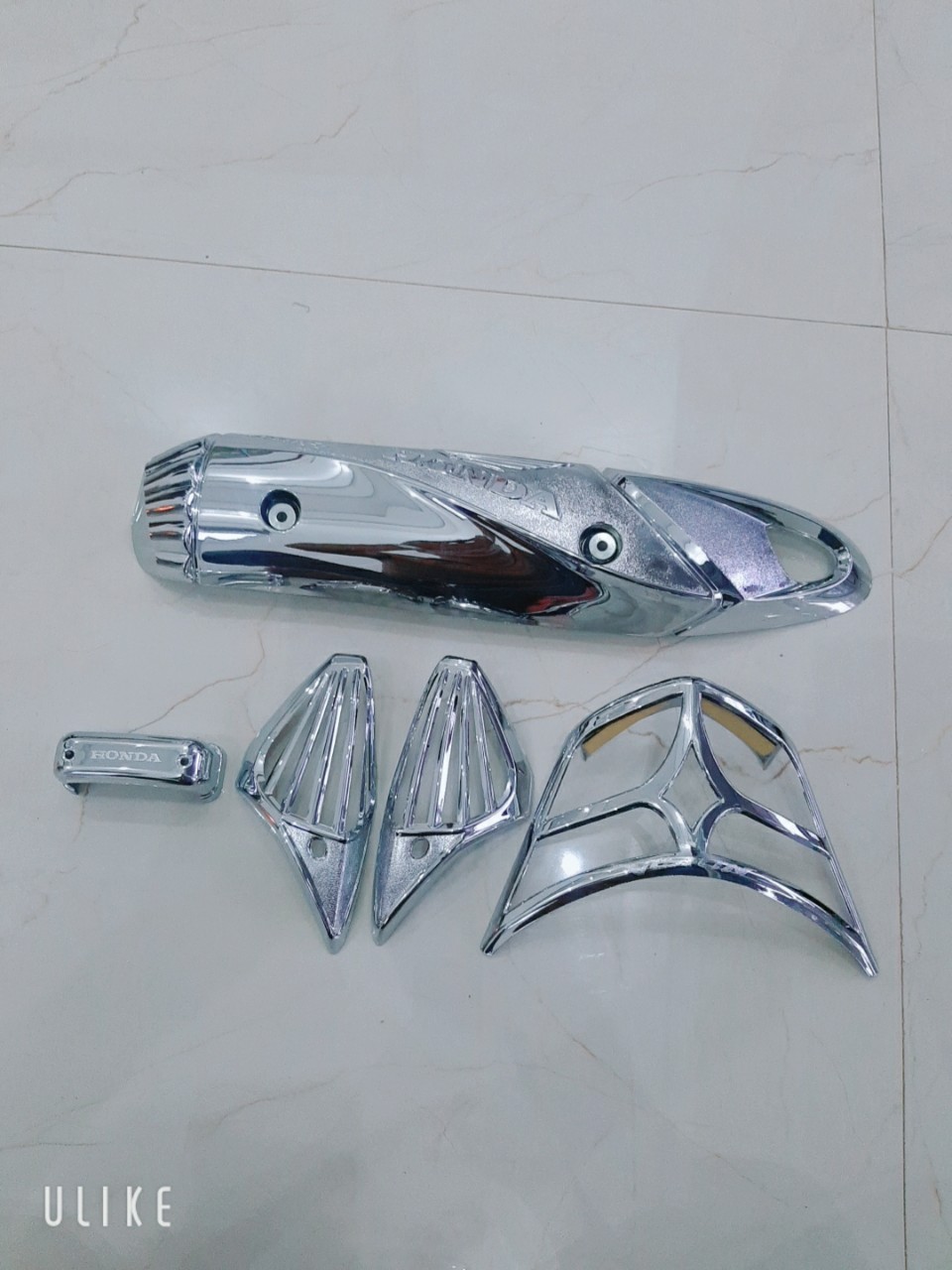 combo 4 món mạ crom cho xe vision 2011 2012 2013