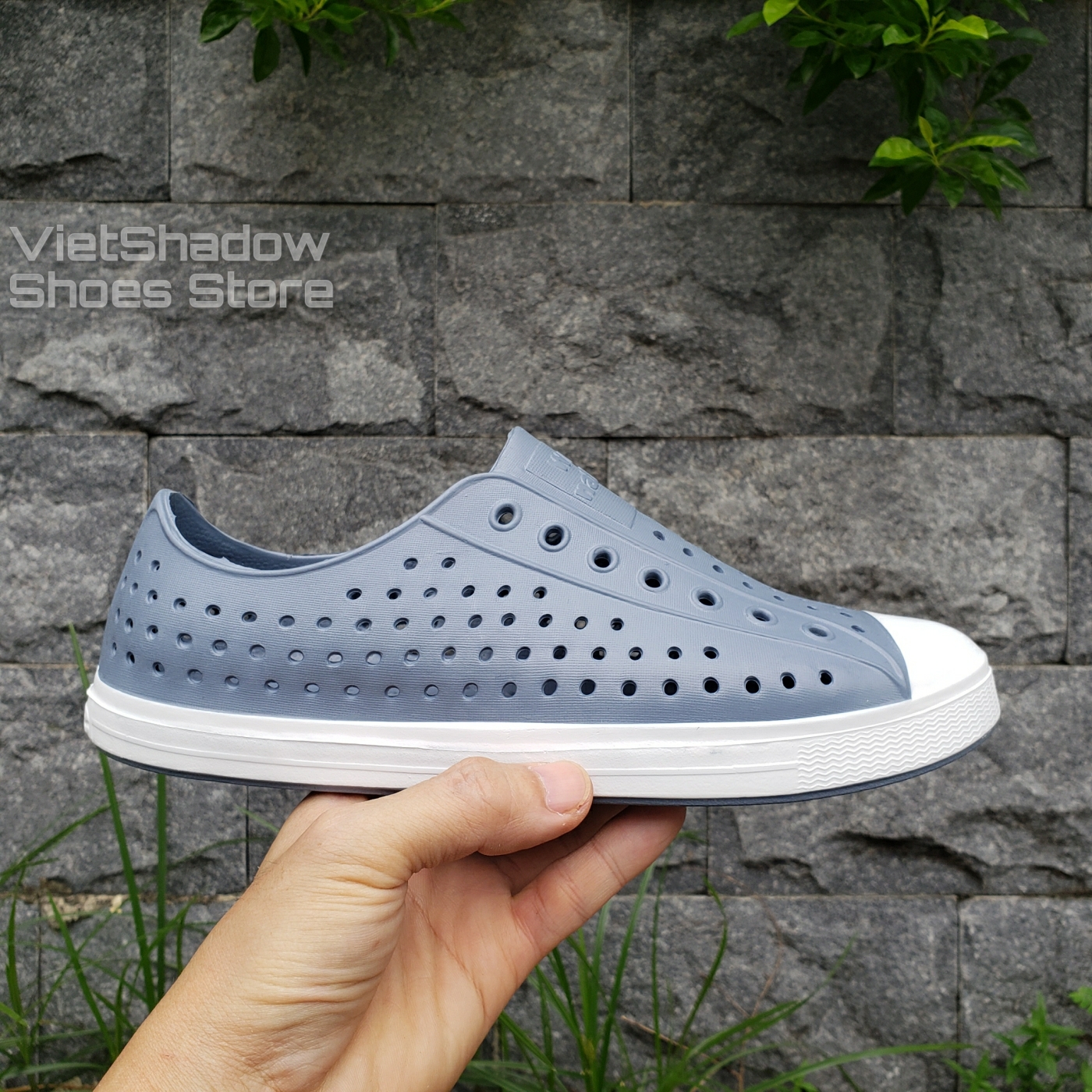 Giày nhựa WNC NATIVE đi biển, lội nước, đi mưa - Chất liệu EVA siêu nhẹ, không thấm nước - Link giày viền trắng