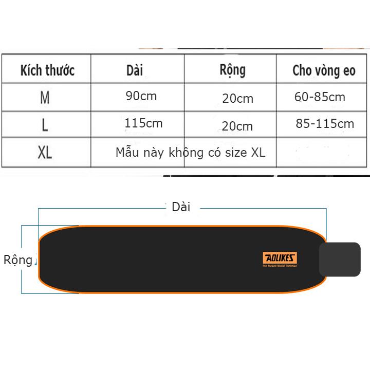 Đai lưng mềm hổ trợ tập gym Aolikes HY7980