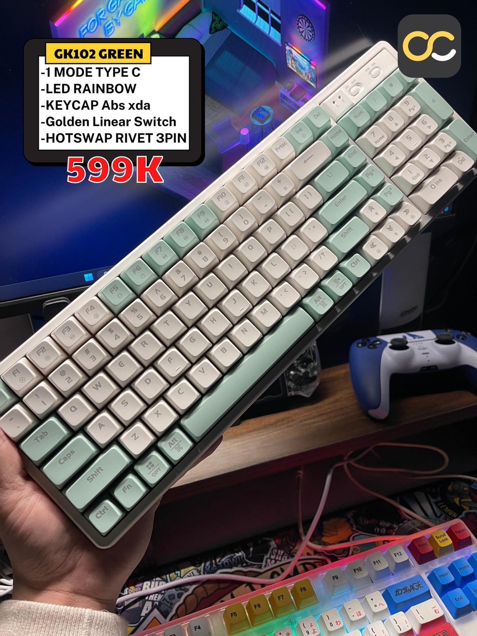 Bàn phím cơ HOTSWAP LANGTU GK102 Có Dây