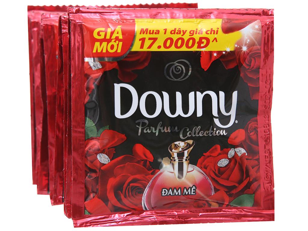 Combo 5 dây Nước xả vải Downy Đam mê gói 22ml ( Dây 10 gói) đỏ