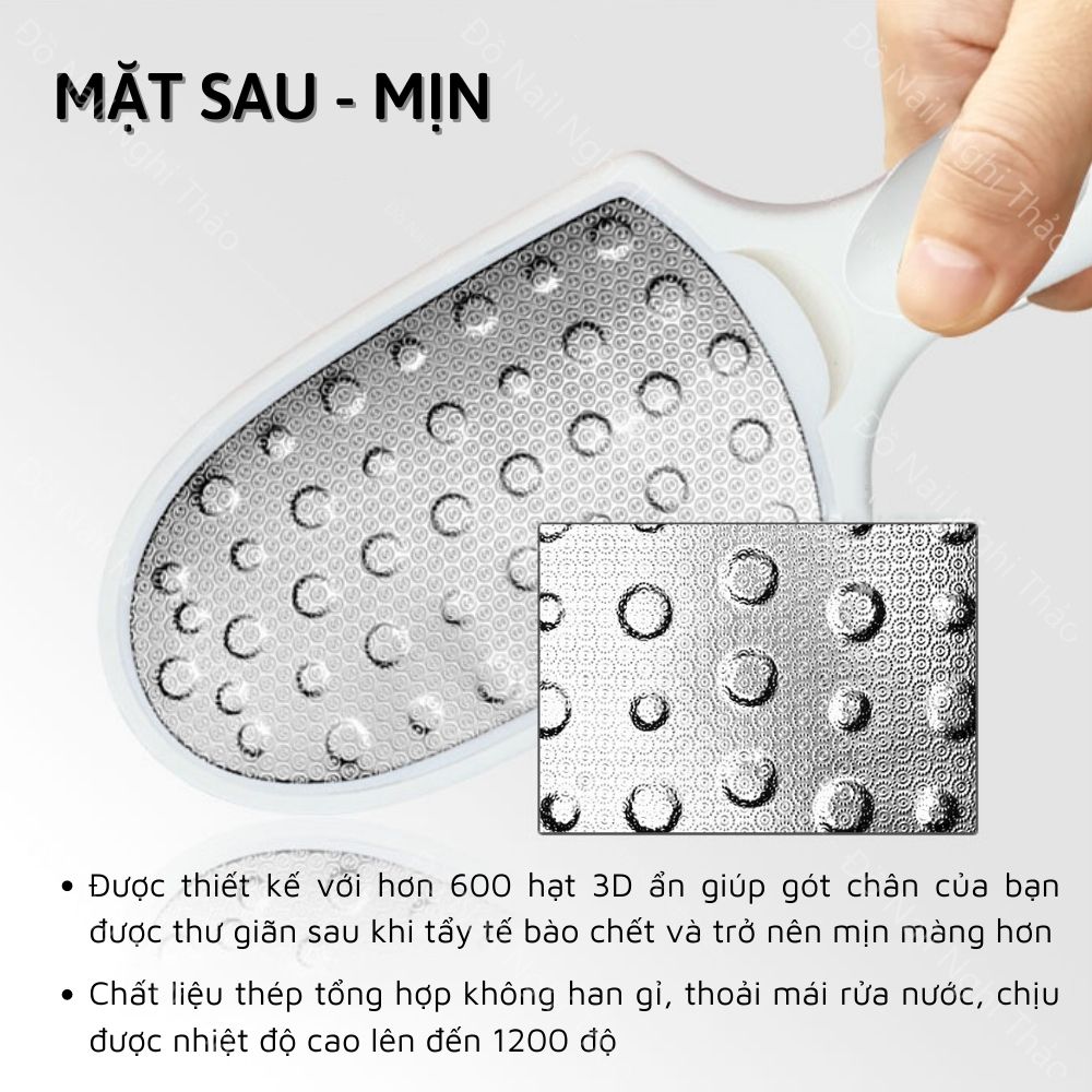 Cây chà gót chân inox đa năng 2 in 1