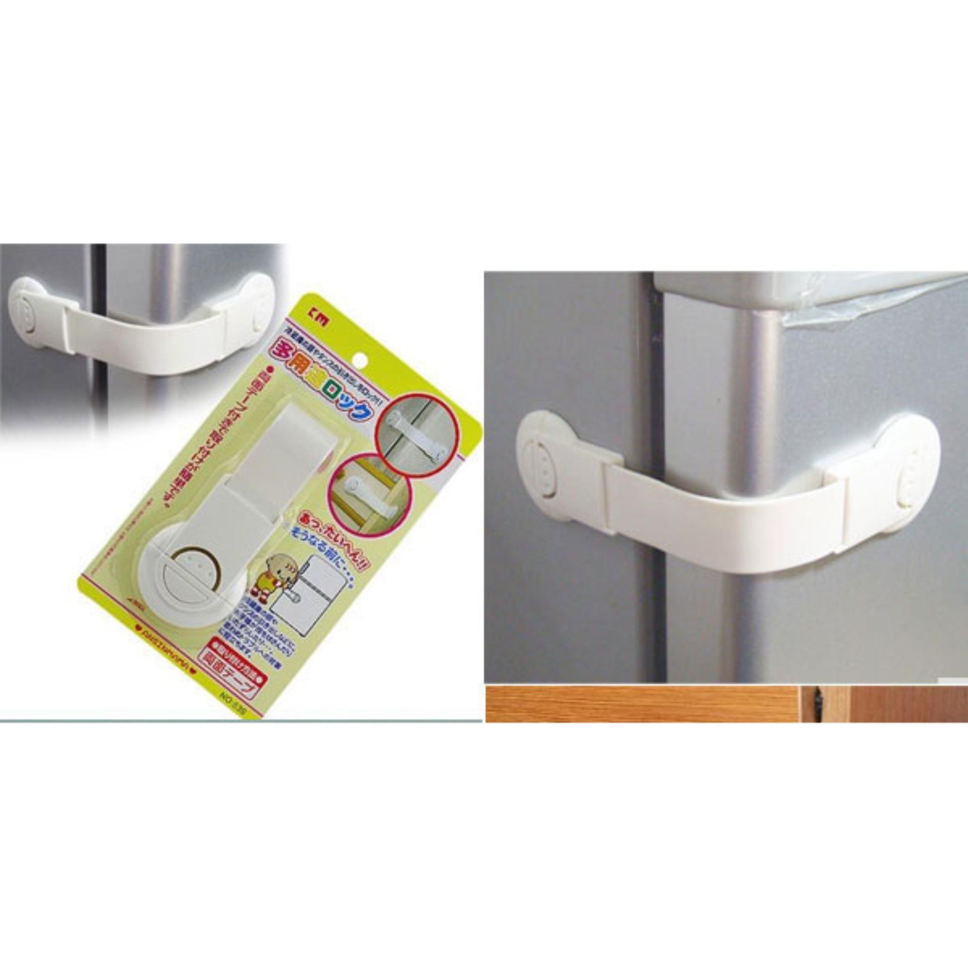 Dây đai khóa tủ co dãn KM-539 an toàn cho bé hàng tiện ích Nhật