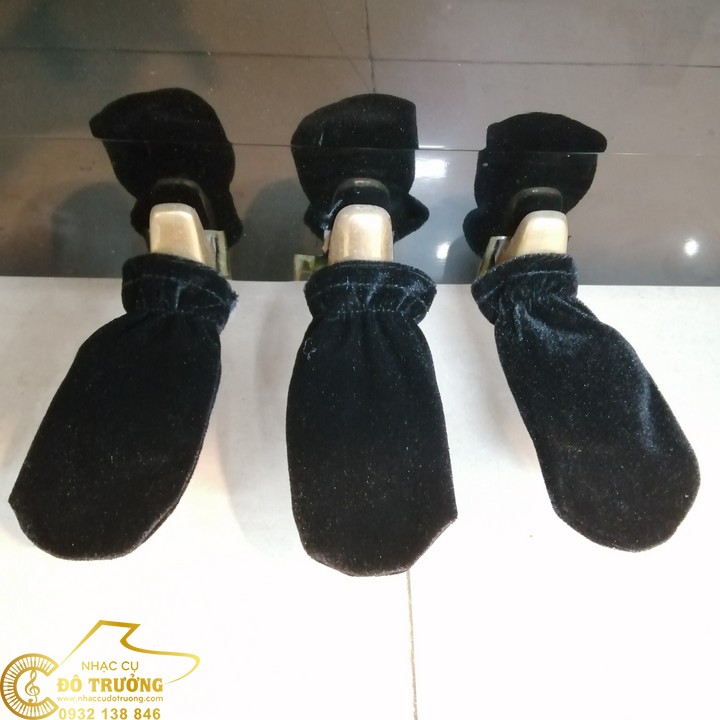 [HCM]BỘ 3 VỚ BỌC PEDAL ĐÀN PIANO NHUNG ĐEN MỀM MỊN