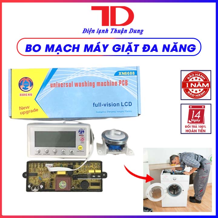 Bo mạch máy giặt đa năng XN6688 có màn hình, broad MG 6688 - Điện Lạnh Thuận Dung