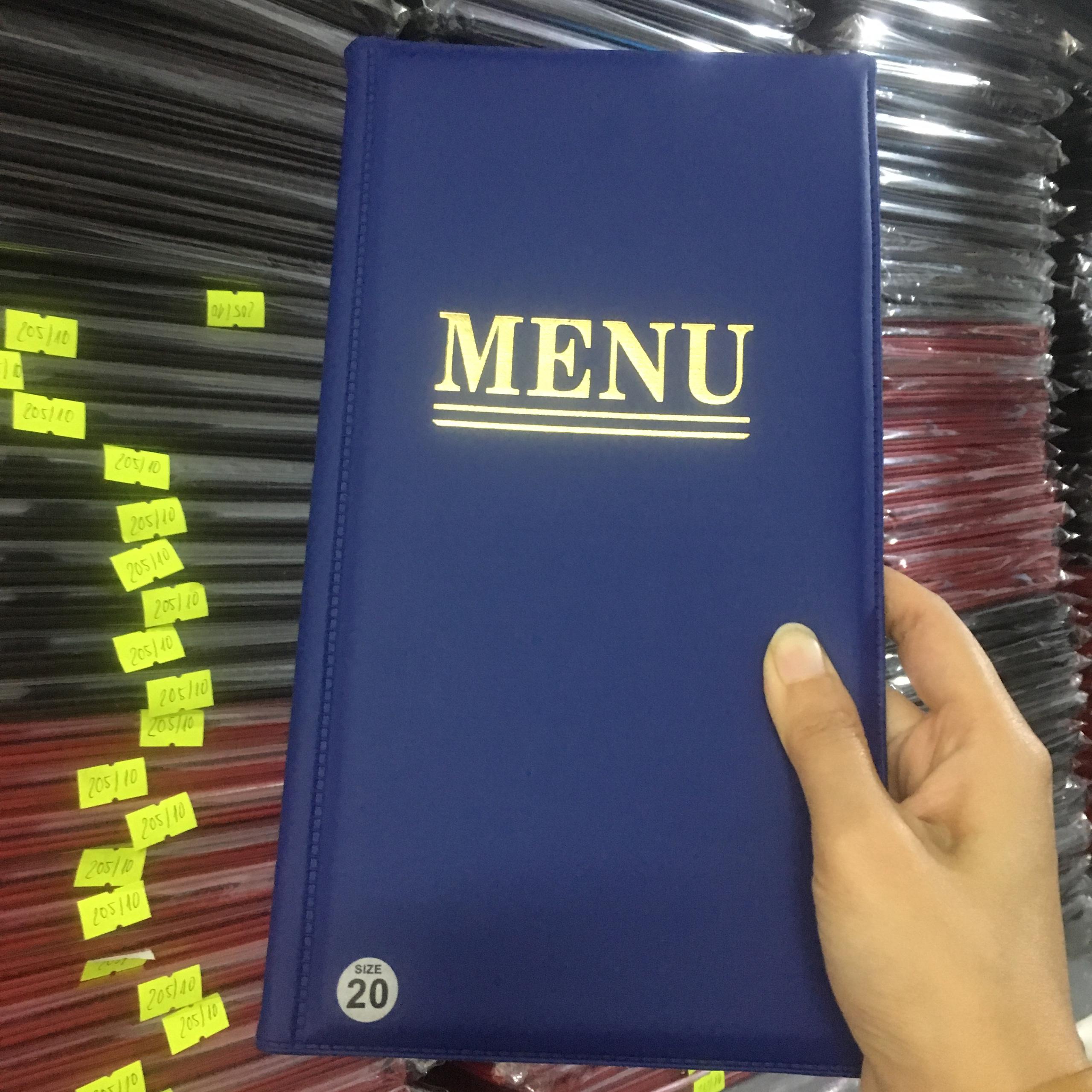 Menu da đặc biệt A6 10 lá - 20 lá (14*25cm)