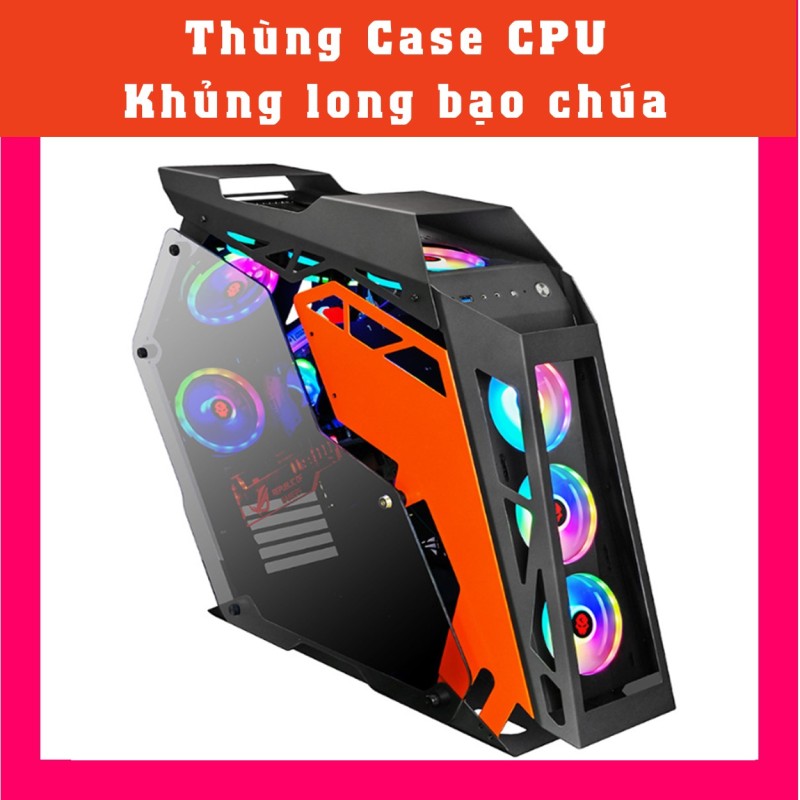 Bảng giá [Có Video] Thùng case CPU SmartPro X2 Khủng long bạo chúa Phong cách Cougar Conquer ATX Main Kiểu dáng độc đáo cho các Game thủ Phong Vũ