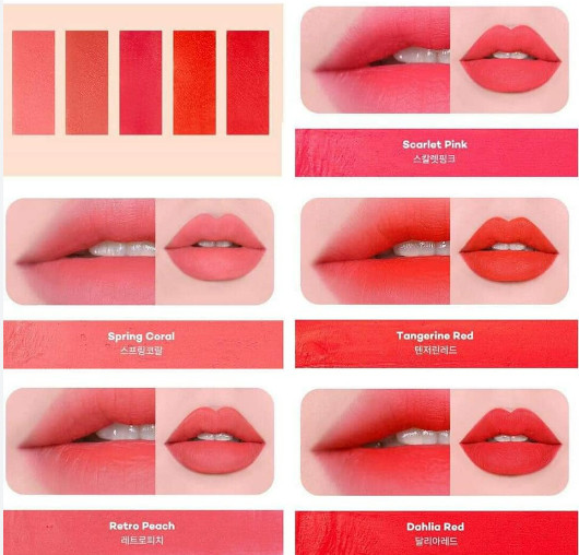 Son Thỏi Peach C Easy Matte Siêu Mịn Căng Mọng Lên Màu Chuẩn