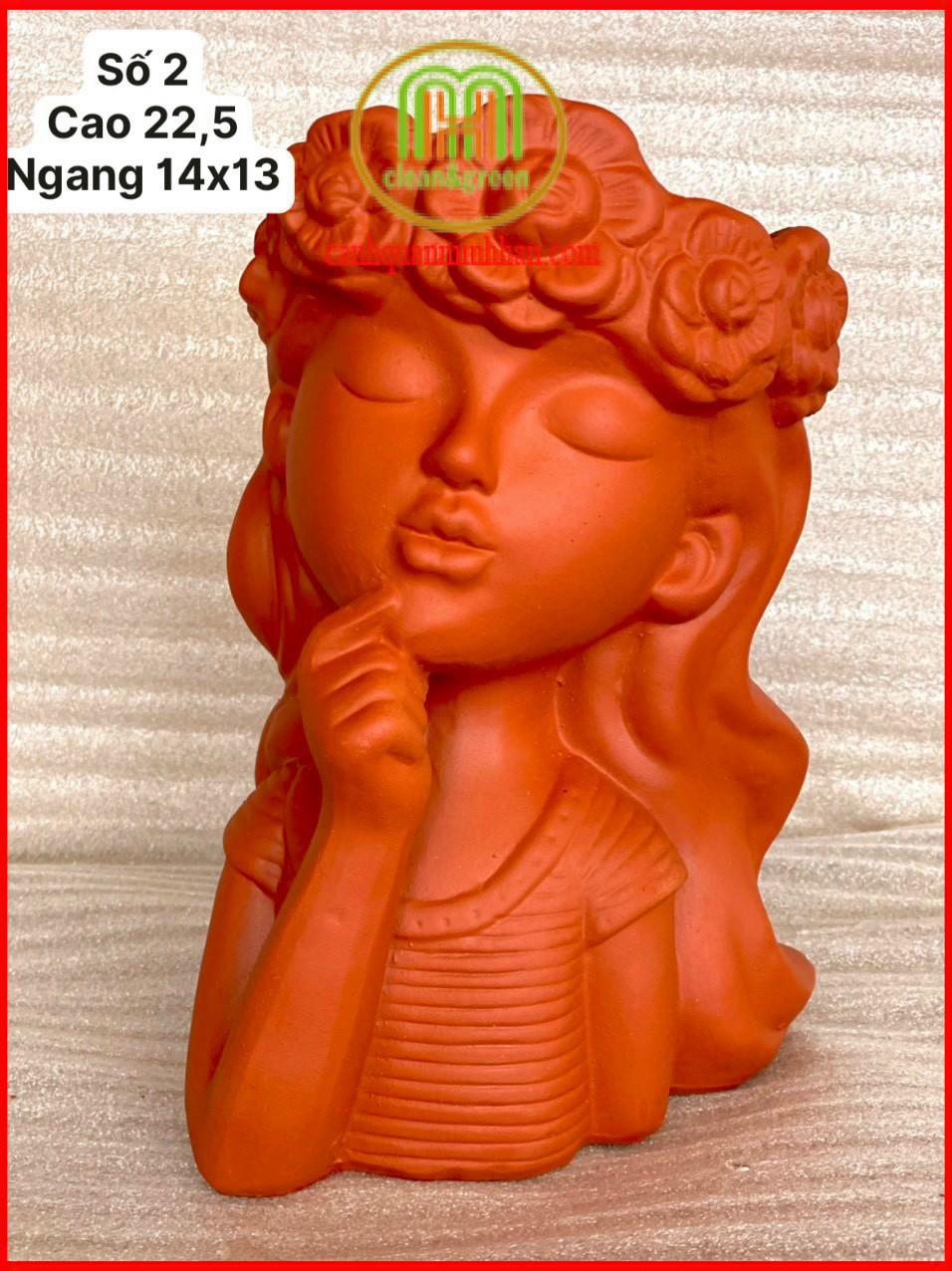 Chậu trồng sen đá mini cute đất nung hình thú