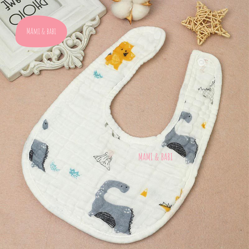 (LOẠI ĐẸP) Yếm Cho Bé Trai Bé Gái, Yếm Ăn Dặm 8 lớp YẾM VUÔNG Cho Bé Sơ Sinh Chất Vải Xô Siêu Thấm Hút Mềm Mại Bấm Nút
