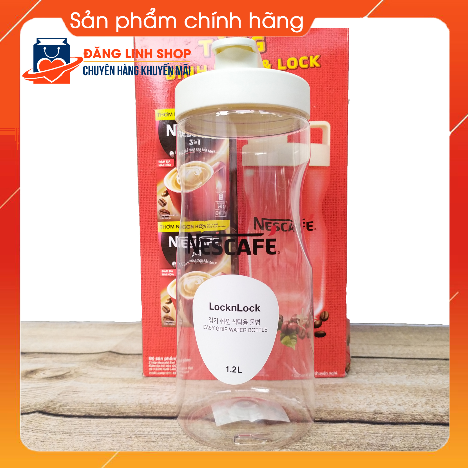 Bình đựng nước Lock & Lock dung tích 1.2L HAP813WHT