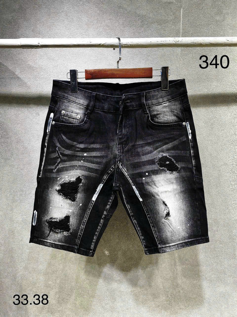 Quần short jean nam cao cấp đẹp rách nhẹ cá tính-SC 4/5