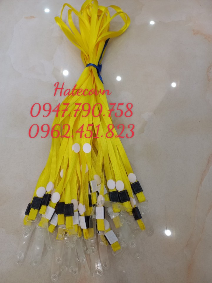 100 PCs combo colorful plastic hooks silk strap student ID card holder lanyard