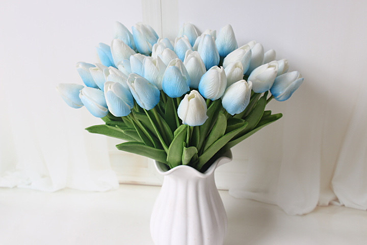 HOA GIẢ TULIP PU GIỐNG THẬT ĐẾN 99%