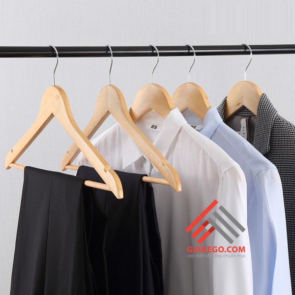 Bộ 10 móc gỗ treo quần áo