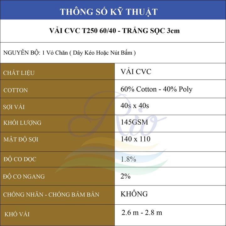 [HCM]Vỏ chăn trắng sọc cho khách sạn-resort