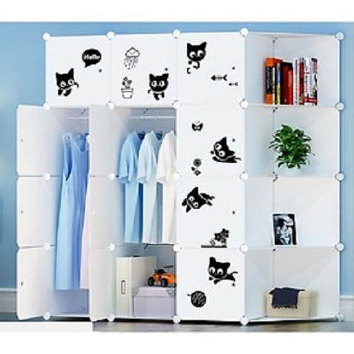 [HCM]Tủ Nhựa Ghép  Đa Năng 16 Ngăn - 12 N4X1